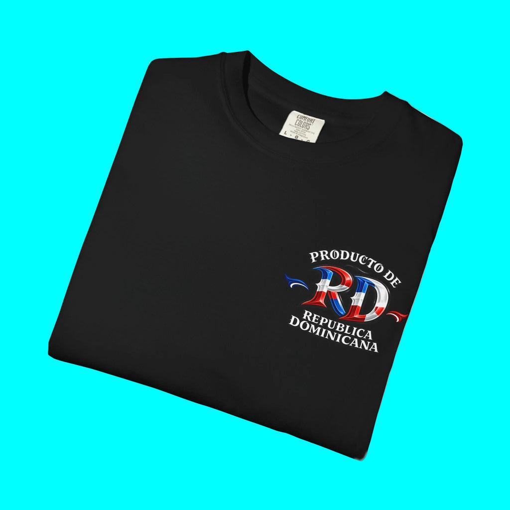 Producto De Republica Dominicana Heritage T-shirt | Old English Style, DR Dominican Culture | Heavyweight Cotton
