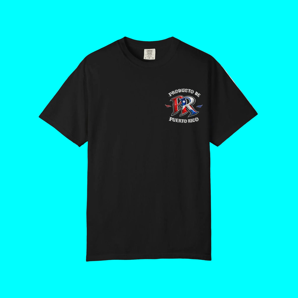 Producto De Puerto Rico Heritage T-shirt | Old English Style, Boricua Culture | Heavyweight Cotton