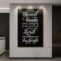 Blessed Is The Family Faith Sign II