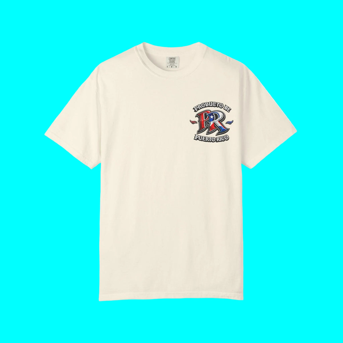 Producto De Puerto Rico Heritage T-shirt | Old English Style, Boricua Culture | Heavyweight Cotton