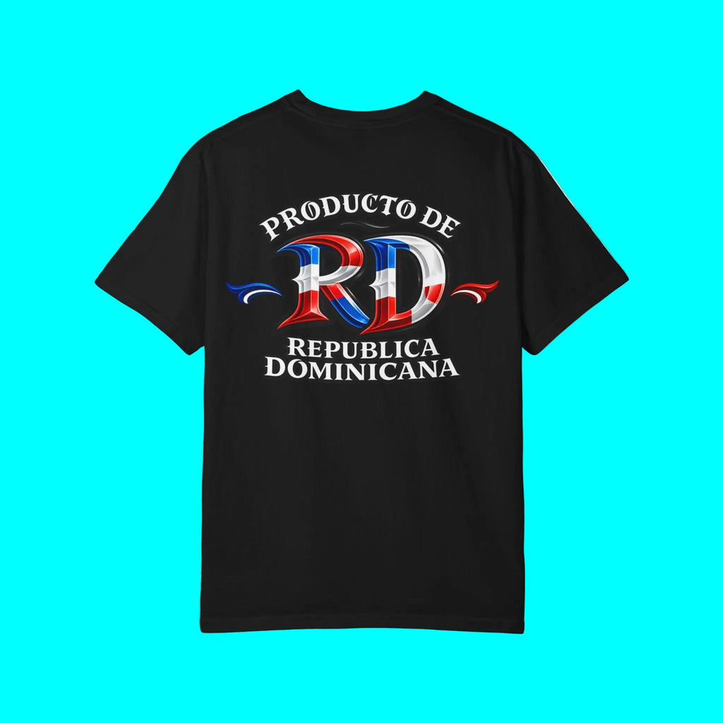 Producto De Republica Dominicana Heritage T-shirt | Old English Style, DR Dominican Culture | Heavyweight Cotton