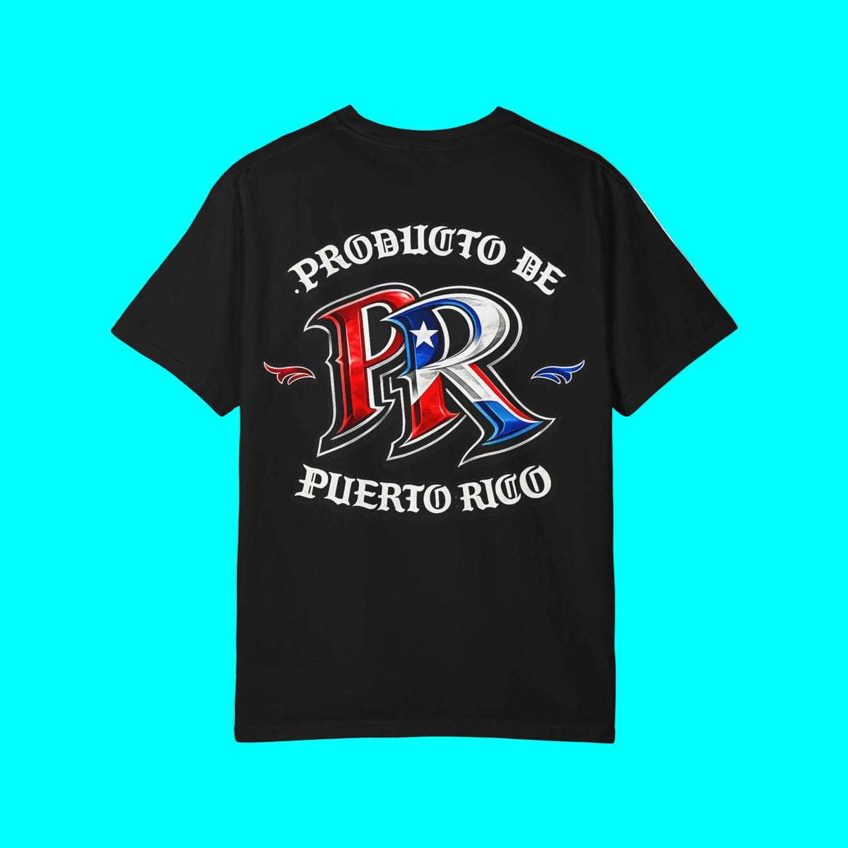 Producto De Puerto Rico Heritage T-shirt | Old English Style, Boricua Culture | Heavyweight Cotton